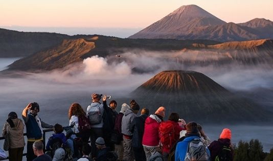 sunrise, Bromo, Indonesia, gunung, gunung bromo