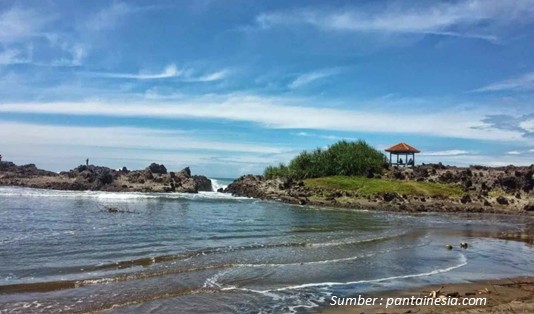 Mendulang Vitamin Sea Pantai Cijeruk Indah Garut yang Tenang 1 Pantai Cijeruk Garut