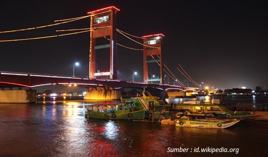 Wisata Sungai Musi, Cara Asyik Traveling di Palembang 1 wisata sungai musi jembatan ampera