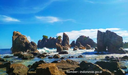 Pesona Pantai Gigi hiu menarik banyak aktivitas wisata di lokasi