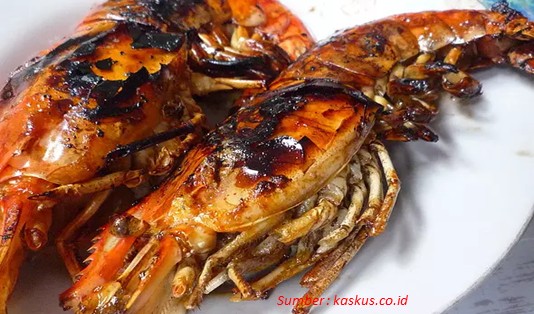 Sate udang galah goreng banjarmasin