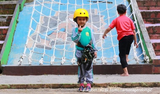 Cobain Wisata Hits Kekinian Magetan, Taman Wisata Genilangit! 6 outbound di taman wisata geni langit Magetan