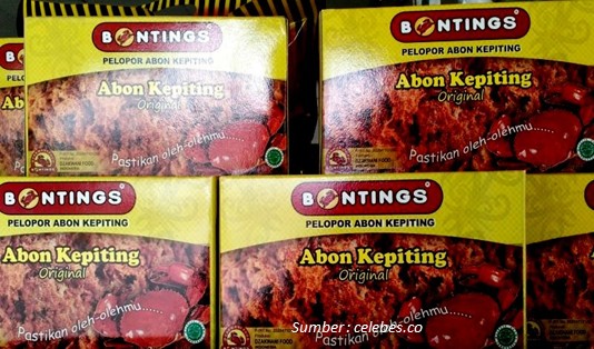 oleh oleh Makanan Khas Bulungan Kaltara Abon Daging Kepiting