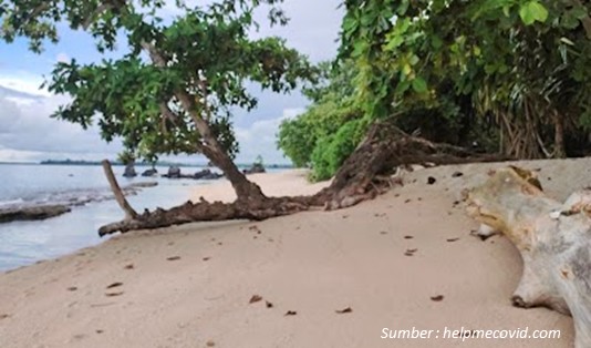 Tempat Wisata di Tobelo Halmahera Utara Pantai Pasir Panjang, Wisata Pantai Tobelo Halmahera Utara