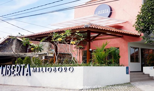 Nyaman dan Murah, 6 Hotel Backpacker Yogyakarta Dekat Stasiun Tugu 5 rekomendasi Hotel Backpacker Yogyakarta Liberta Malioboro