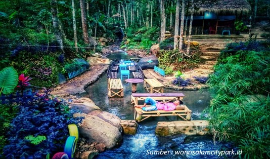 Wana Wisata Banyu Biru di Wonosalam Jombang