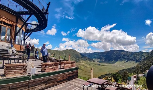 Kafe Tertinggi se-Jawa Timur, Bromo Hillside Cafe Siap Bikin 2023 Berwarna 1 Bromo Hillside Cafe