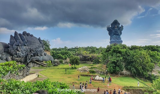 6 Destinasi Wisata Kuta Selatan Mulai dari Religi sampai Kuliner 3 Taman Budaya Garuda Wisnu Kencana