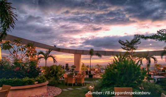 Sky Garden and Lounge, Cafe instagramable di Pekanbaru