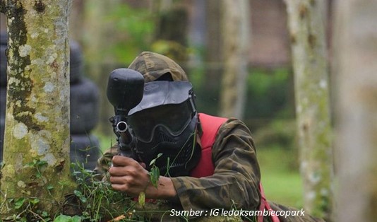 7 Aktivitas Seru Wisata Keluarga di Ledok Sambi Kaliurang 5 Ledok Sambi Kaliurang, water gel gun Ledok Sambi
