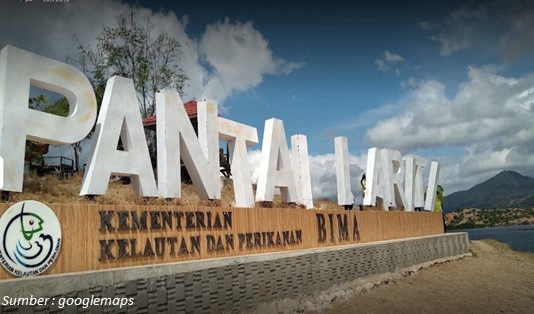Pantai Lariti Nusa Tenggara Barat, Lokasi Pantai Lariti