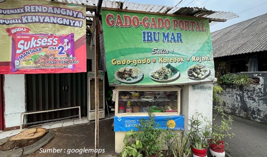 kuliner di Cipete Gado-gado Portal Bu Mar