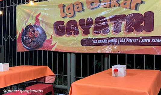 kuliner di Cipete Iga Bakar Gayatri