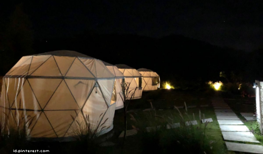 glamping di kintamani, igloo camping, kintamani, bali,