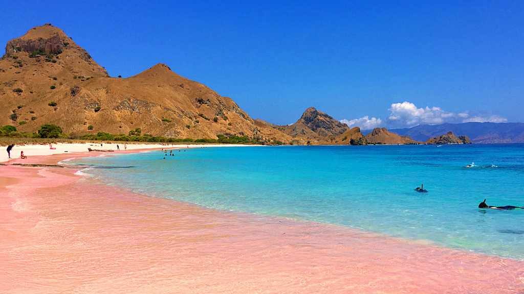pantai pink, pink beach, labuan bajo,