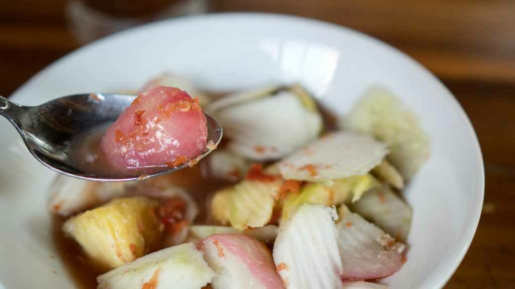 rujak kuah pindang, rujak,