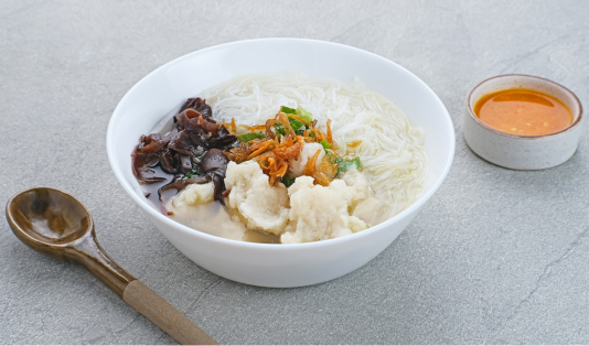 makanan khas palembang, tekwan,