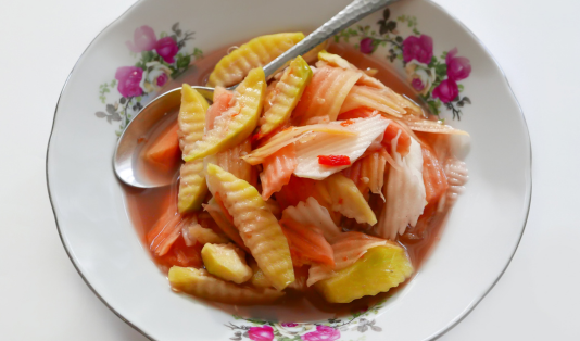 rujak kuah pindang, rujak, rujak unik,
