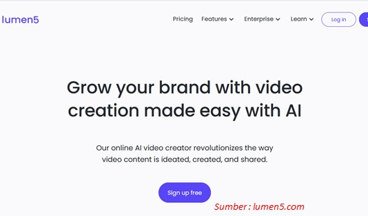 5 Rekomendasi Edit Video AI Gratis Online Terbaik 6 Lumen5