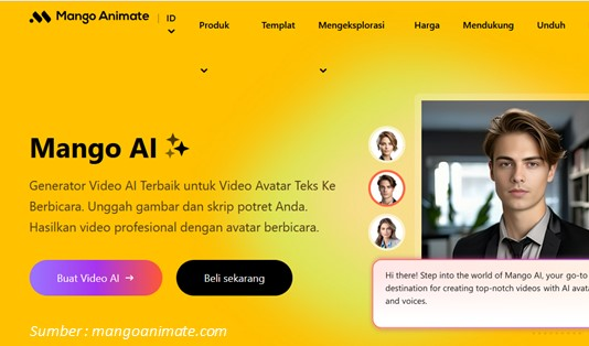 5 Rekomendasi Edit Video AI Gratis Online Terbaik 2 Mango Animate