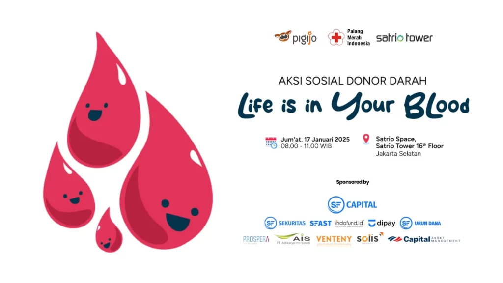 Aksi Sosial Donor Darah Pigijo yang ke-7 Siap Digelar! 1 Aksi Sosial Donor Darah, SF Capital, Pigijo, Aksi Sosial Donor Darah SF Capital dan Pigijo, Donor Darah
