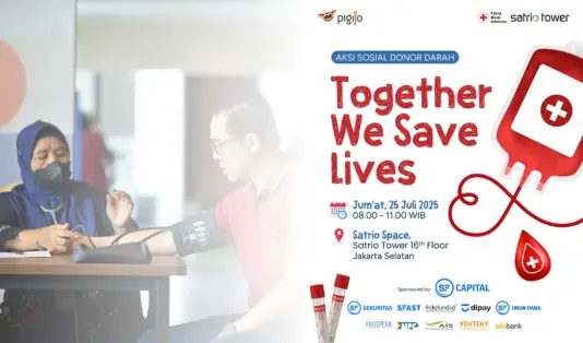 Pigijo, aksi sosial donor darah, donor darah, PT Surya Fajar Capital Tbk, PT Adikarya Inti Solusi, PT Venteny Fortuna International Tbk, SFAST, PT Surya Fajar Sekuritas, Dipay, PT Mareco Prima Mandiri, Indofund, PT Bursa Akselerasi Indonesia, PT Solistama Integritas Primandiri, Capital Asset Management, adi putera widjaja, 